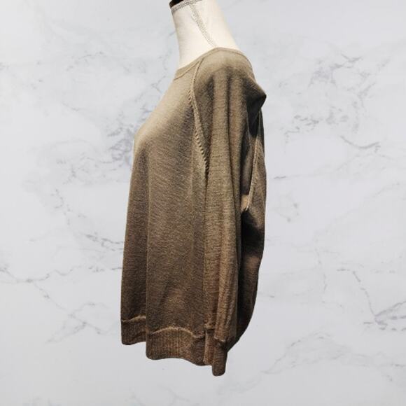 J.Crew 100% Merino Wool Crewneck Sweater Relaxed Fit Size Medium - Picture 5 of 5